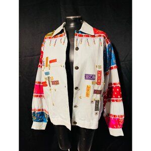Vintage Sandy Starkman Large Jacket Multicolored